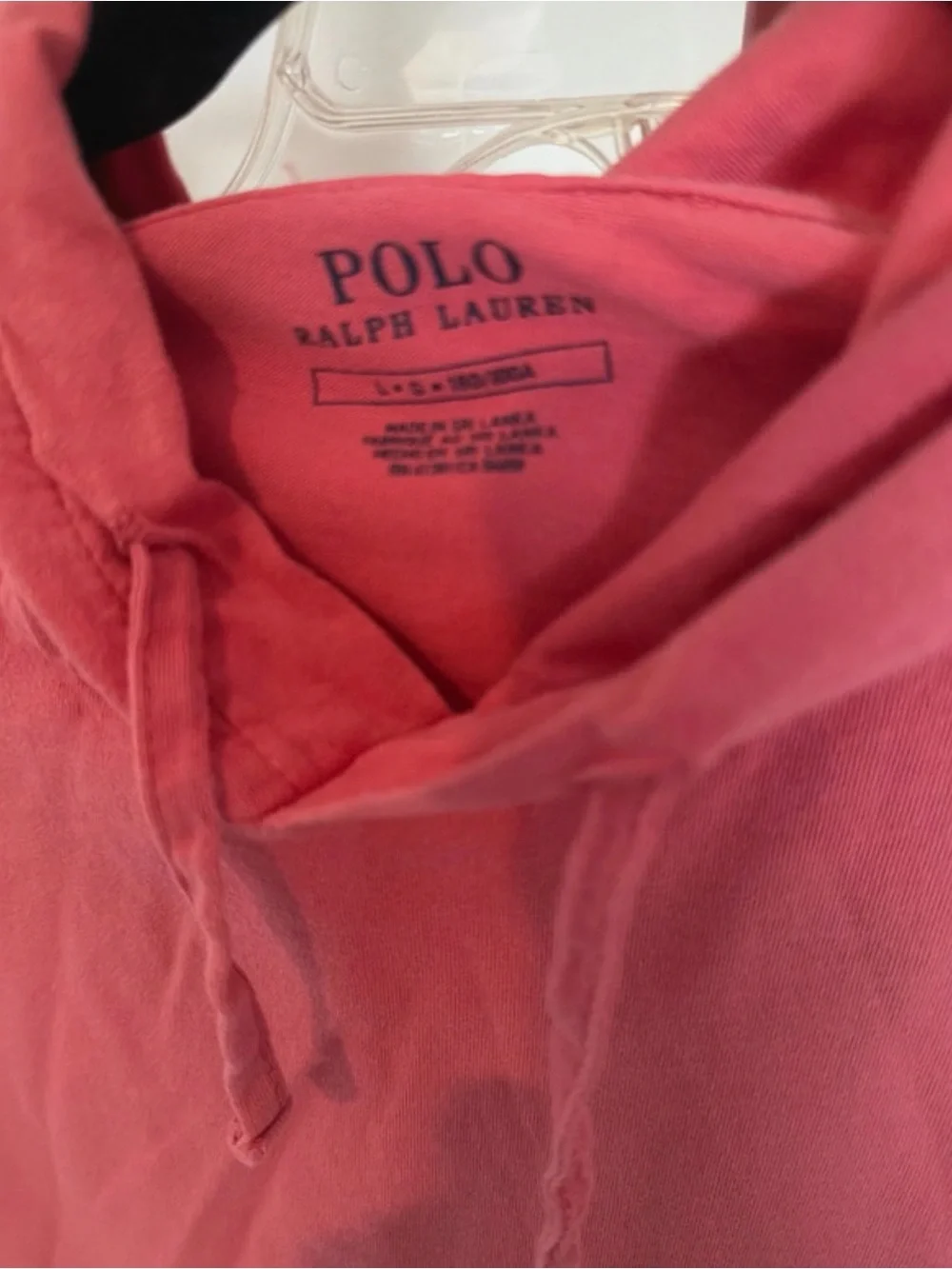 Polo by Ralph Lauren Coral Pink Hooded Pullover